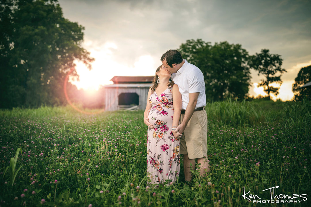 Ken Thomas Photography Golden Hour Maternity Portraits Sessions Gold Hill NC