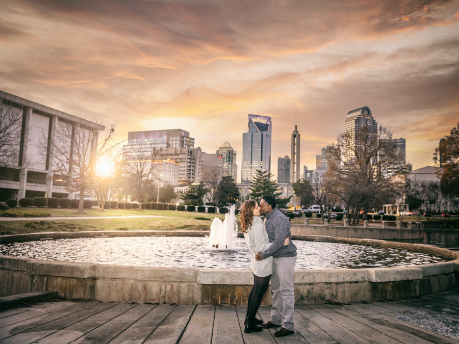 Charlotte NC City Skyline