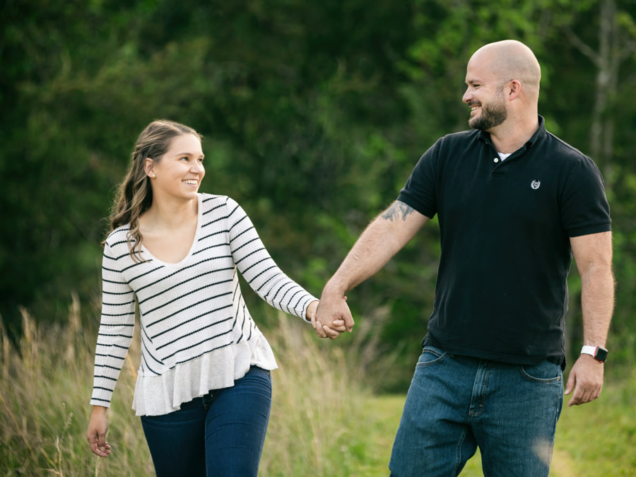 engagement photo session at The Loft at Sunflower Trail