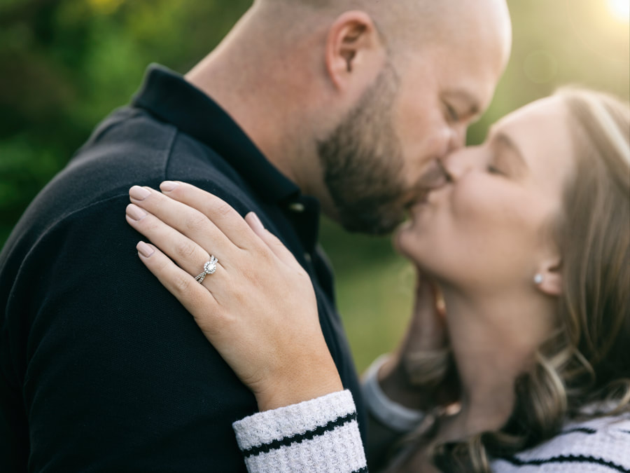 engagement photos at The Loft at Sunflower Trail