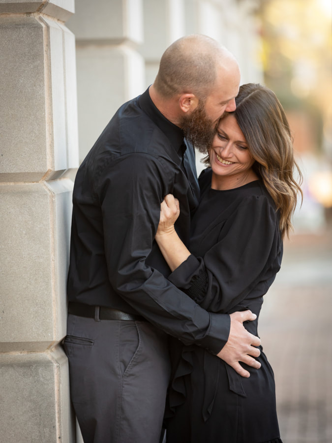 Golden Hour Winter photoshoot in Downtown Concord