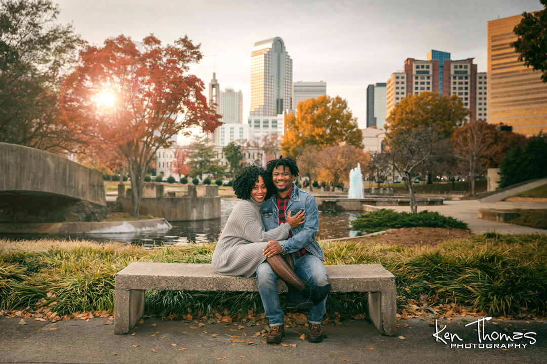 Marshall Park is a five and a half acre urban park at 800 East Third Street in the Second Ward of Charlotte, North Carolina. It features a large fountain and a lake, an amphitheater, a statue of Martin Luther King Jr., and a Holocaust memorial monument