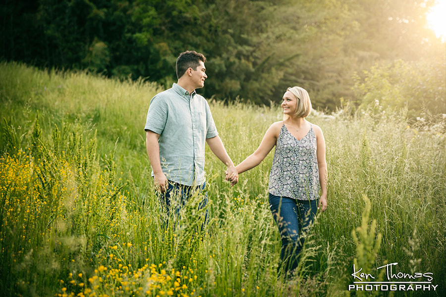 engagement photos at historic Gold Hill NC