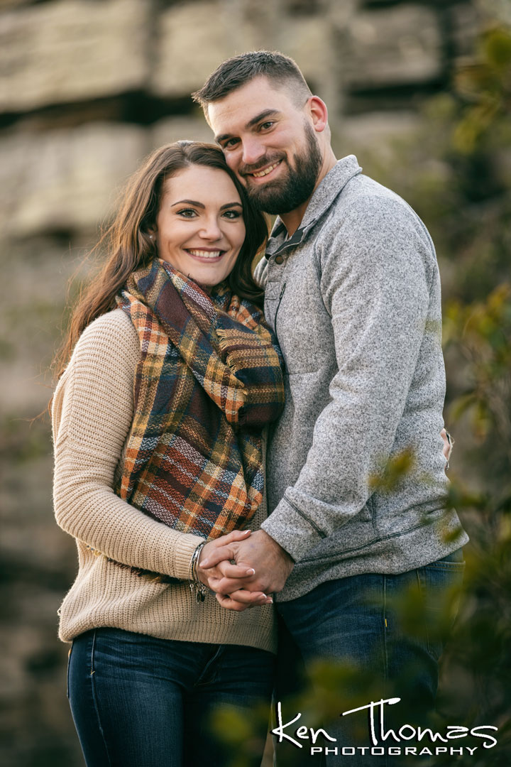 engagement photo session Pilot Mountain North Carolina